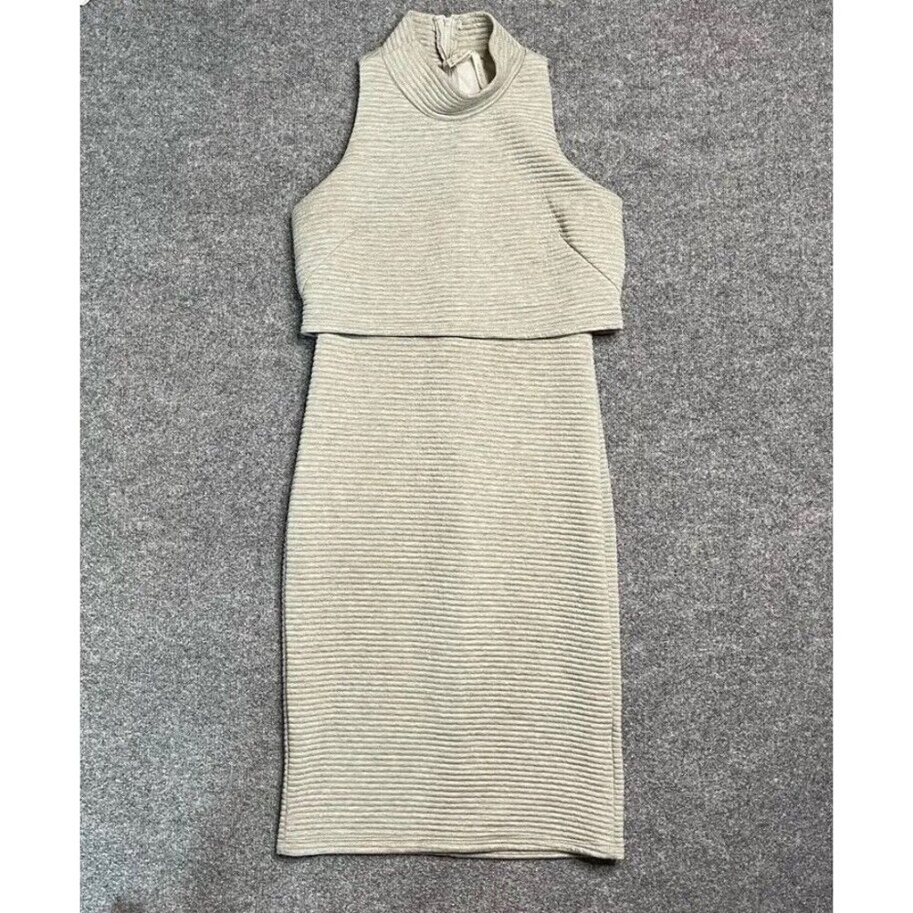 Sleeveless Ribbed Knit Dress